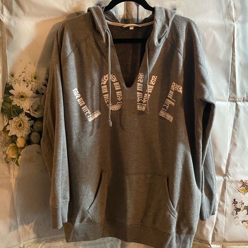 Victoria’s Secret gray hooded sweater
